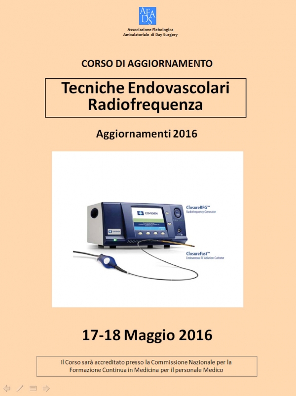Tecniche Endovascolari Radiofrequenza